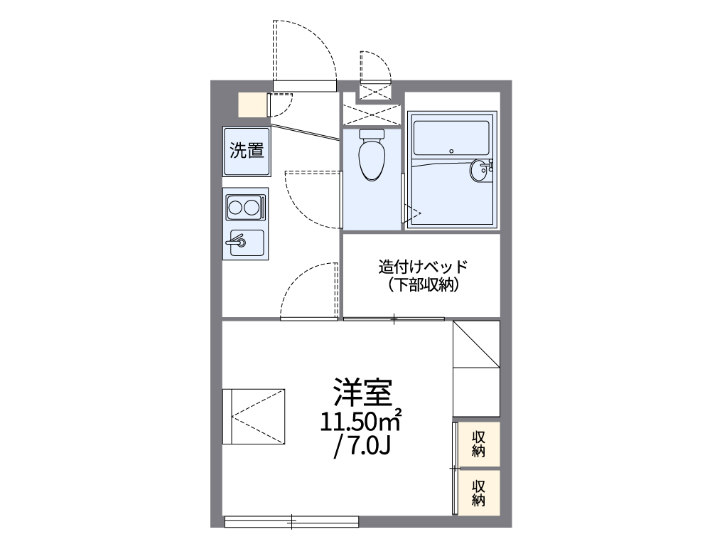 レオパレスシャルマンユウハイツ 間取り