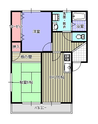 ビューネ21　Ｂ 間取り