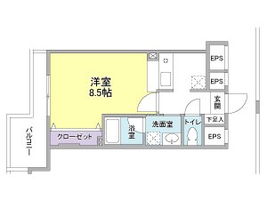 ヴィラ伝馬町 間取り
