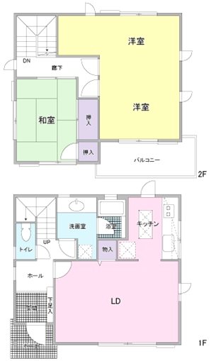 谷田14-16戸建（西側） 間取り