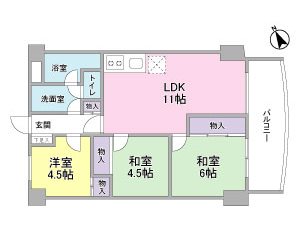 鷹匠レジデンス 間取り