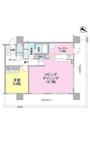 マークス・ザ・タワー東静岡 間取り