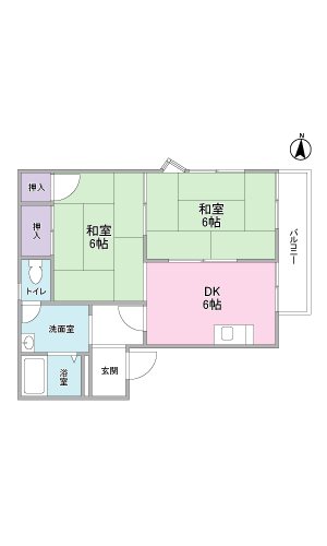 ファミール古庄 B棟 間取り