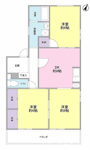 ローズガーデンA棟 間取り