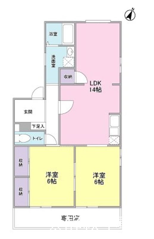 ローズガーデンA棟 間取り
