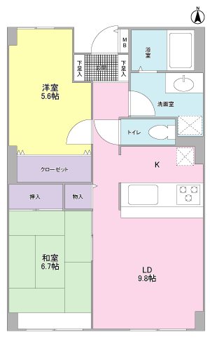 静岡県静岡市葵区安東２丁目 間取り