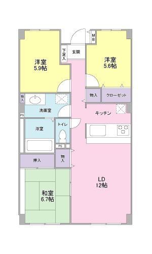 静岡県静岡市葵区安東２丁目 間取り
