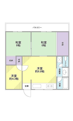 ハイツアオシマ 間取り