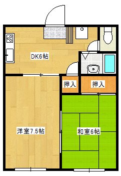サニーハイツわし崎Ｂ 間取り