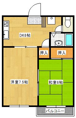 サニーハイツわし崎Ａ 間取り