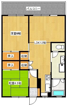 フロンティア西諫早2号棟 間取り