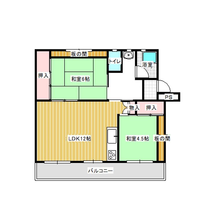 ユートピア東長崎１号棟 間取り