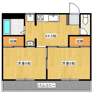 ルーシッド仲沖 間取り