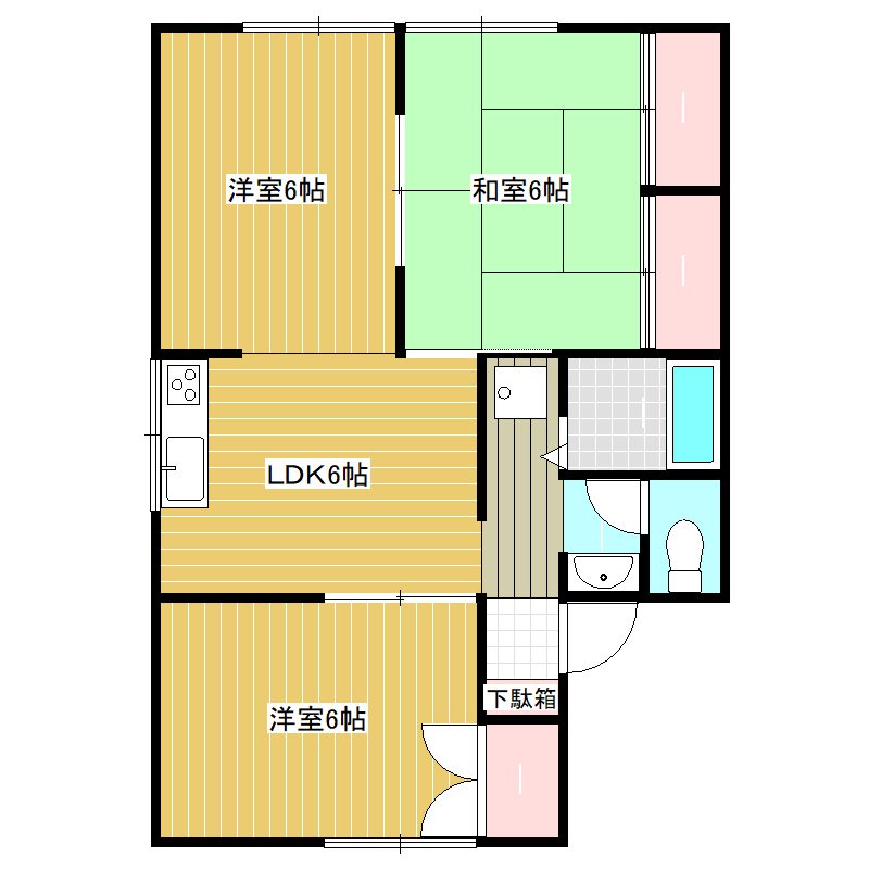 セジュール平山 間取り