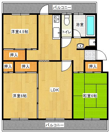ユートピア真崎A棟 間取り