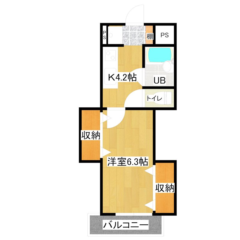 プチメゾン天満 間取り