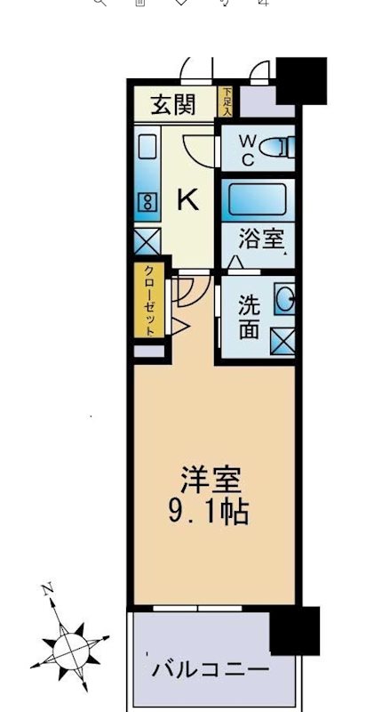 フロンティアききつⅠ 間取り