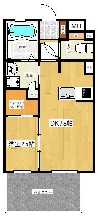 フロンティアききつⅢ 間取り