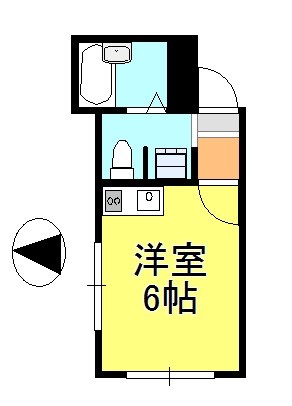 グレースプラザ5橋本 105号室 間取り