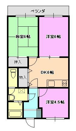 プレミール千代田 403号室 間取り