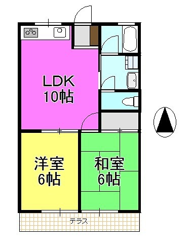 ゴールドツインタワー弐番館  103号室 間取り
