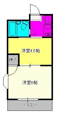 山寺ビル  303号室 間取り