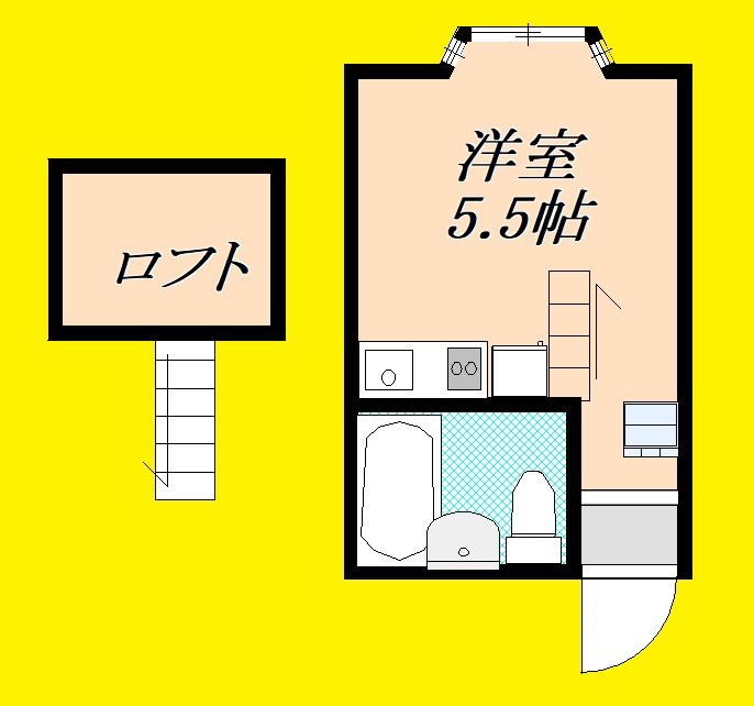 ふらわーはうす　ルルド2 203号室 間取り