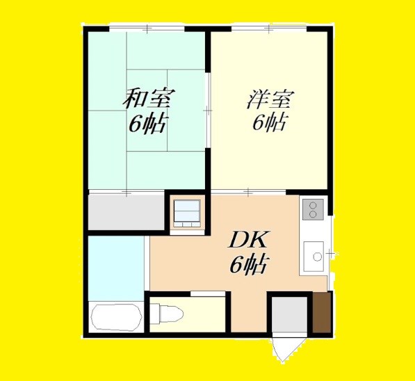 パールハイツ 302号室 間取り