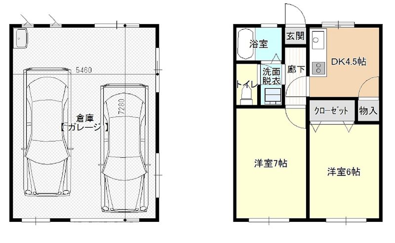 みやびハウス  201号室 間取り