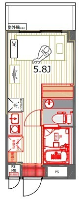 エクシブ５ 103（GR）号室 間取り