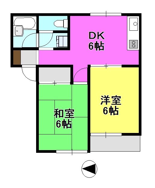 美よしコーポA 103号室 間取り