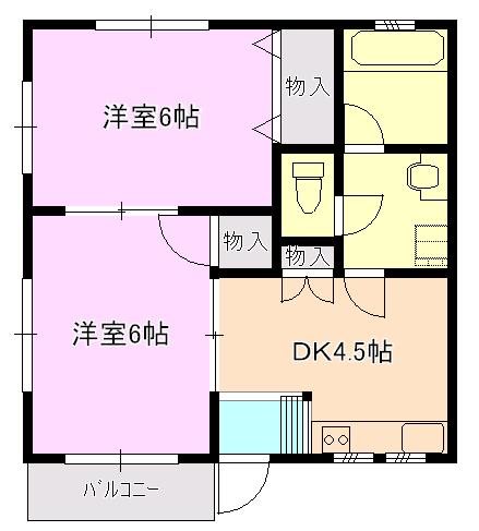 清新本所ハイツ 201号室 間取り