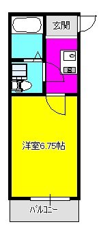 グランハート 104号室 間取り