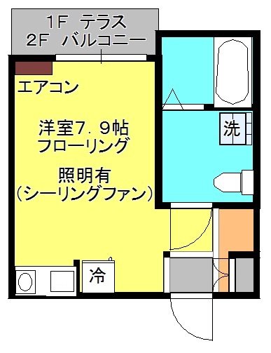 下九沢ガーデンコート 201号室 間取り