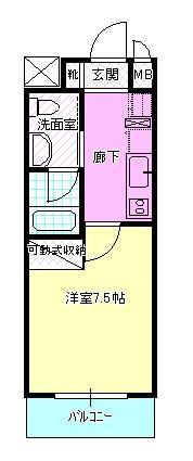 矢部３丁目マンション  104号室 間取り