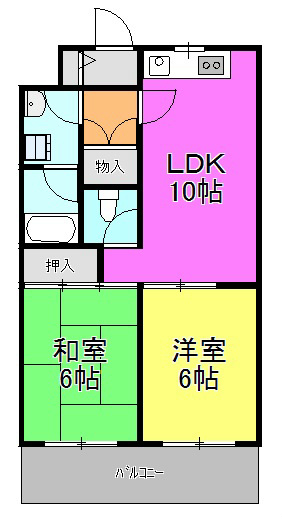 ロードサイドヒルズ 405号室 間取り