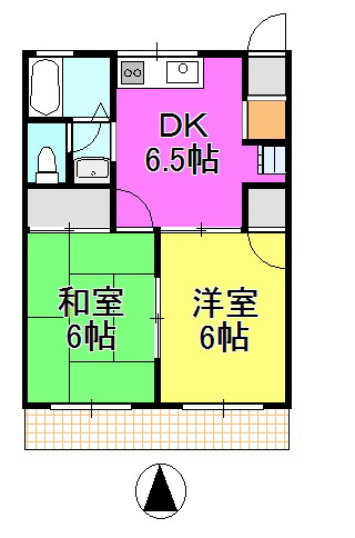 アネックス2  101号室 間取り