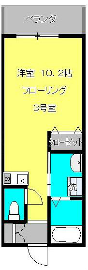 ベルデハシモト 105号室 間取り