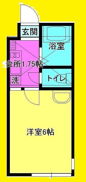 ロッシェル橋本3　1号棟  101号室 間取り