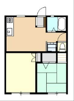 ベルシオン2 103号室 間取り