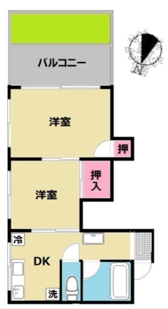 アルティス富士見 103号室 間取り