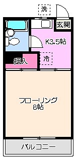 上原ビル 107号室 間取り