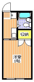 ヒルサイドハイツ 203号室 間取り