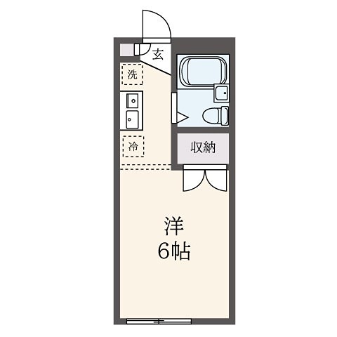 アドバンス京王堀之内 104号室 間取り
