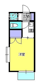 ホワイトハイツ   201号室 間取り