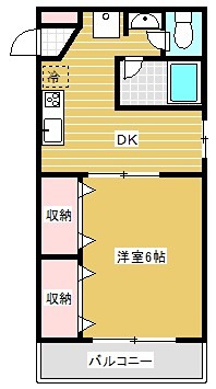メラグラーナ 201号室 間取り