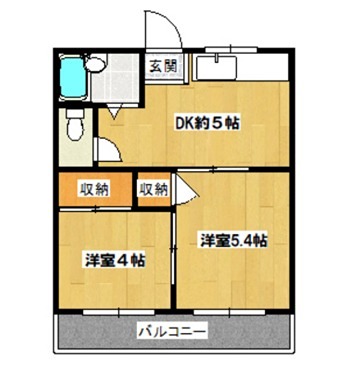 ファミリー永山 203号室 間取り