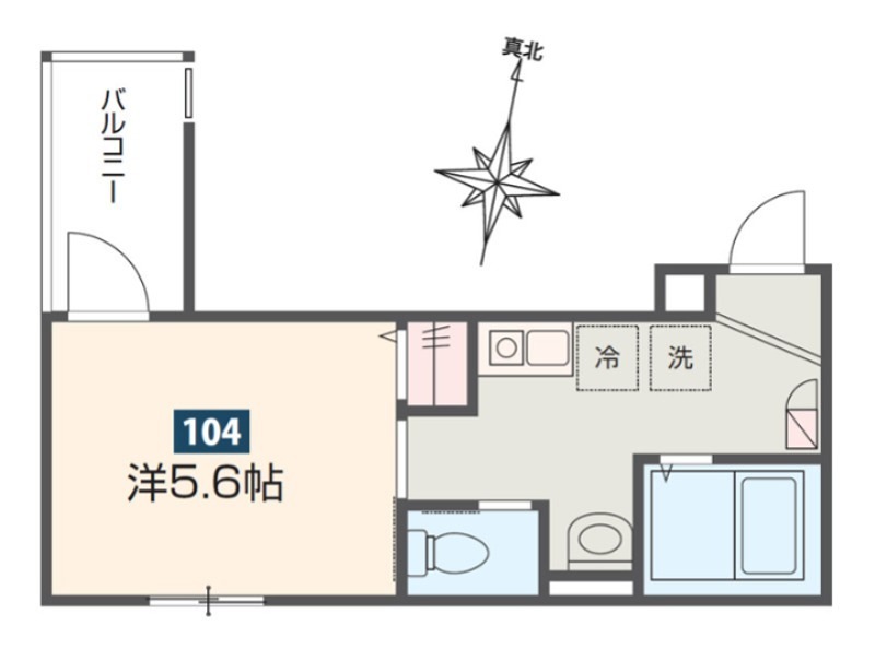 MELDIA矢部 304号室 間取り