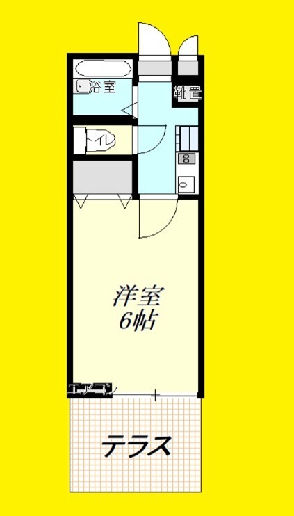 グレイスランド 102号室 間取り