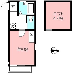 イルソーレ 204号室 間取り